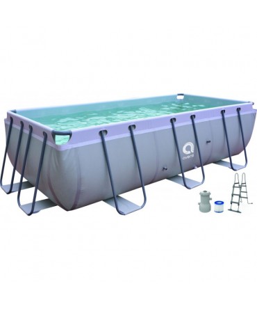 Piscină prefabricată cu filtrare și scară 4,00 x 2,00 x 0,99m | Avenli