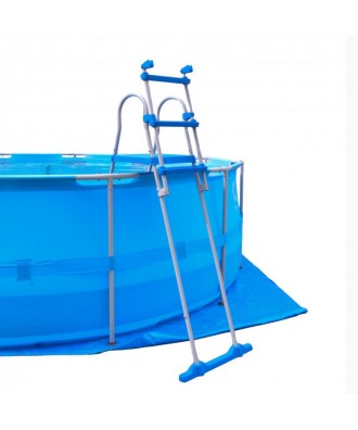 Piscină prefabricată cu filtrare, scară, acoperiș și căptușeală 4,50m Î1,22m | Avenli