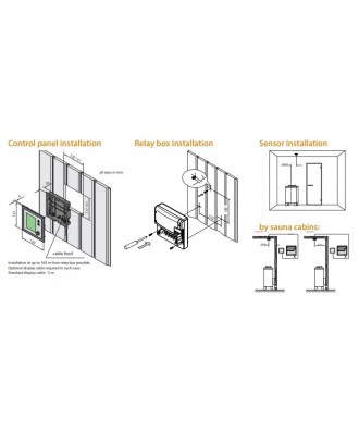 Panou control extern pentru soba sauna model EmoTec D | EOS