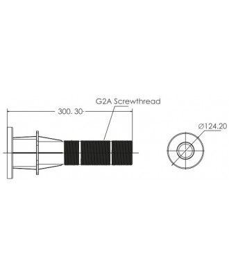 Trecere perete pentru piscina liner model ЕМ2842 | Emaux