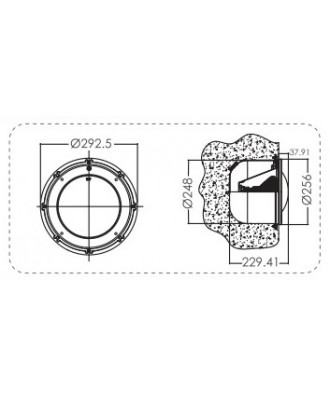 Proiector acvatic din otel inxidabil model S300 | Emaux