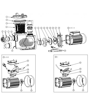 Difuzor pentru pompa model EPH | Emaux 