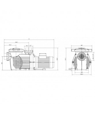 Pompa profesionala cu prefiltru pentru piscina model HCP 3600 | Hayward