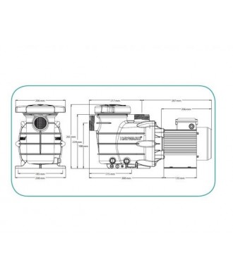 Pompa cu prefiltru pentru piscina model Powerline | Hayward