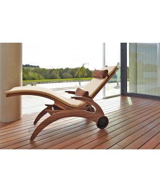 Sezlong model Siesta Natur | Holz