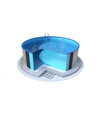 Piscina ingropata rotunda model Ibiza diametru 400cm H-150cm