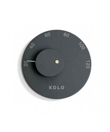 Termometru aluminiu pentru sauna Black 2 | Kolo