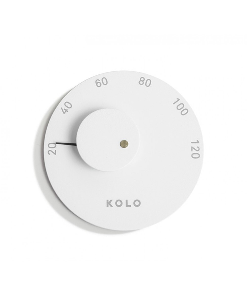 Termometru aluminiu pentru sauna White 2 | Kolo