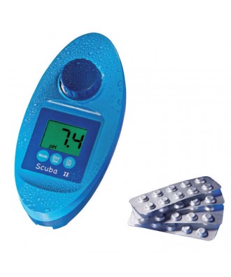 Tester electronic cu tablete 5in1 pentru masurarea valorii clor pH alcalinitate acid cianuric si brom Scuba II | Lovibond