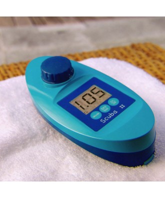 Tester electronic cu tablete 5in1 pentru masurarea valorii clor pH alcalinitate acid cianuric si brom Scuba II | Lovibond
