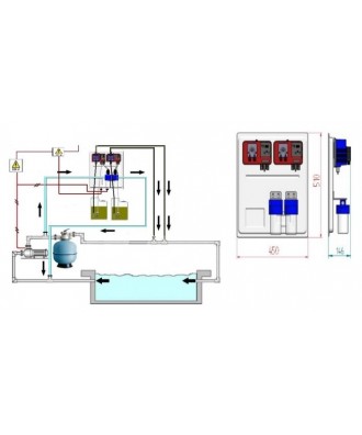 Sistem dozator model Pool Family 4L | Microdos