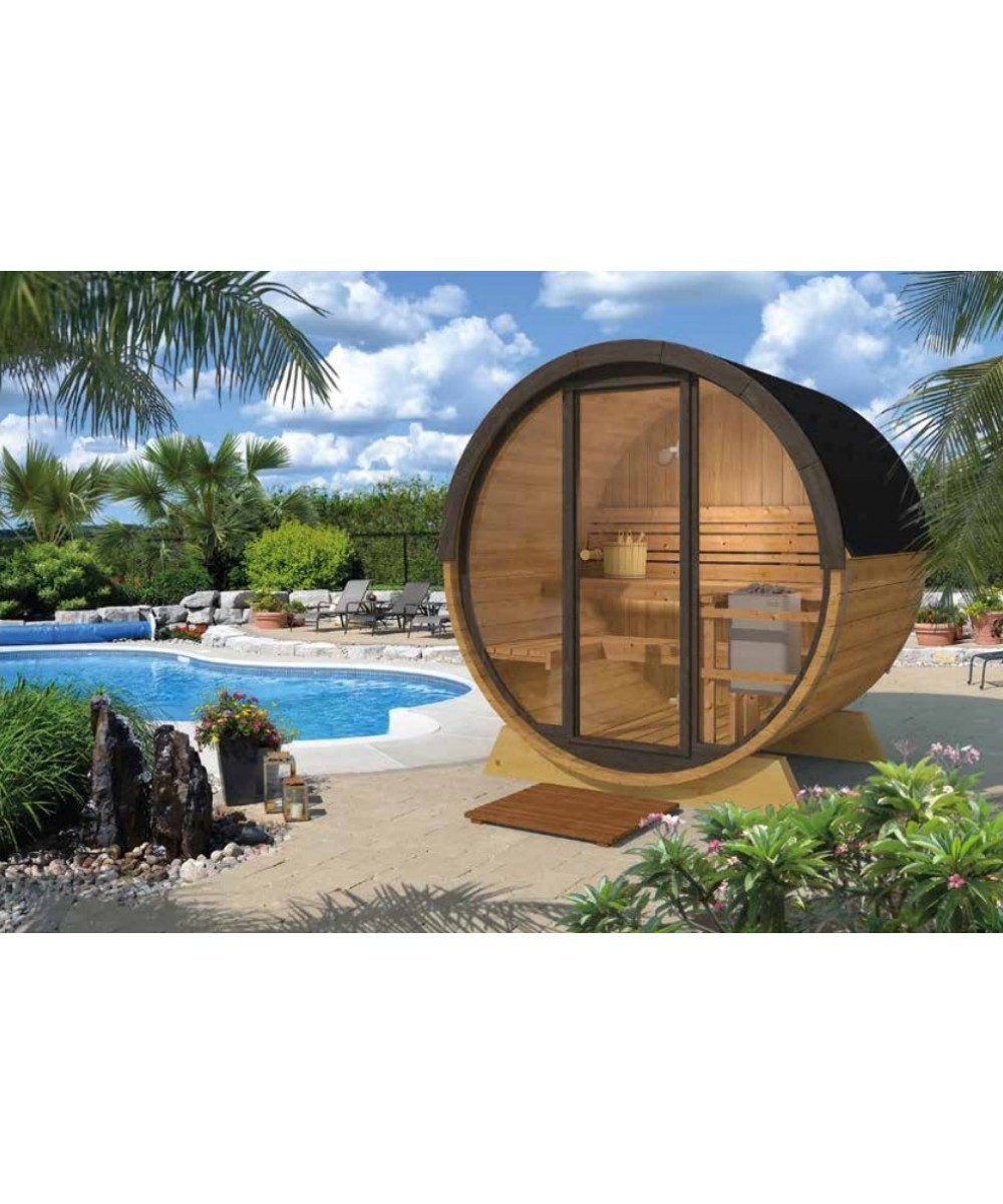 Sauna prefabricata exterior model Pool Sauna 2-4 persoane 