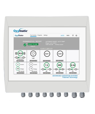 Sistem pentru hidroliza pentru piscina cu volum pana la 80m3 model Oxymatic Smart Plus 80 | Microdos