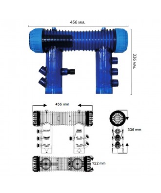Sistem pentru hidroliza pentru piscina cu volum pana la 80m3 model Oxymatic Smart Plus 80 | Microdos