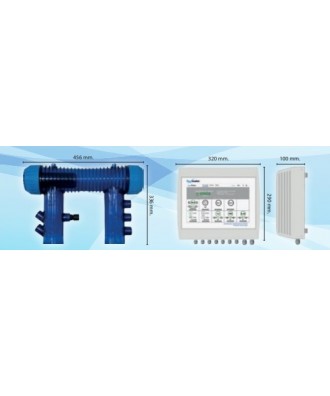 Sistem pentru hidroliza pentru piscina cu volum pana la 80m3 model Oxymatic Smart Plus 80 | Microdos