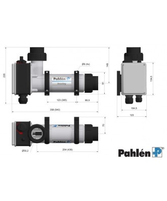 Incalzitori electrici pentru piscina 3kW-18kW model Aqua Compact Incoloy 825 | Pahlen