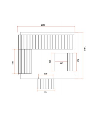 Sauna finlandeza tip Butoi model Bella pentru 3 persoane 