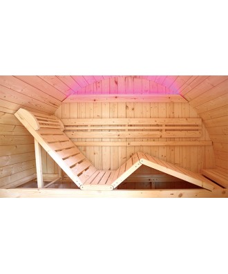 Sauna finlandeza tip Butoi model Bella pentru 3 persoane 