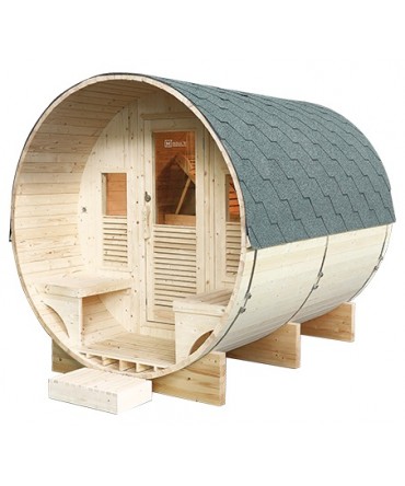 Sauna finlandeza tip Butoi model Luna pentru 6 persoane 