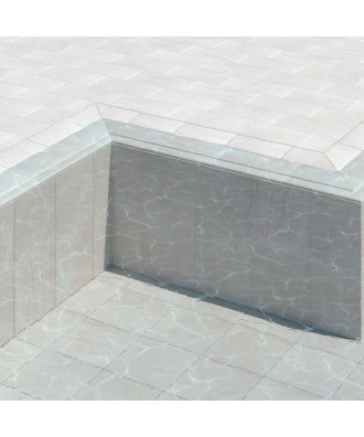 Coltar bordura cu canal scurgere | Rosa Gres