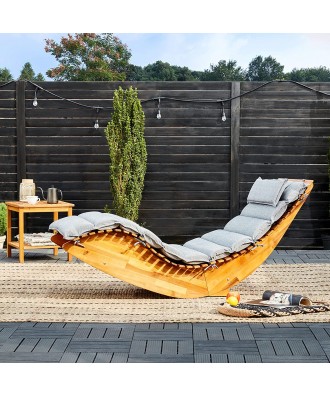Fotoliu tip sezlong din pin | Spa Point