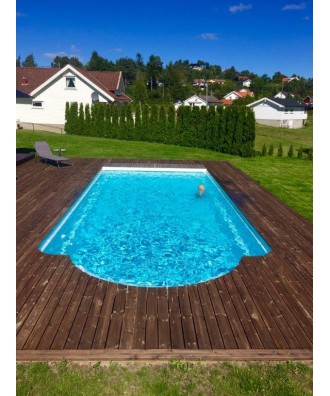 Piscina ingropata din fibra de sticla model GOLF