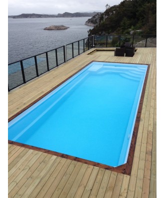 Piscina ingropata din fibra de sticla model DELTA 