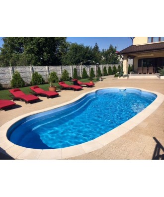 Piscina ingropata din fibra de sticla model LAGUNA 