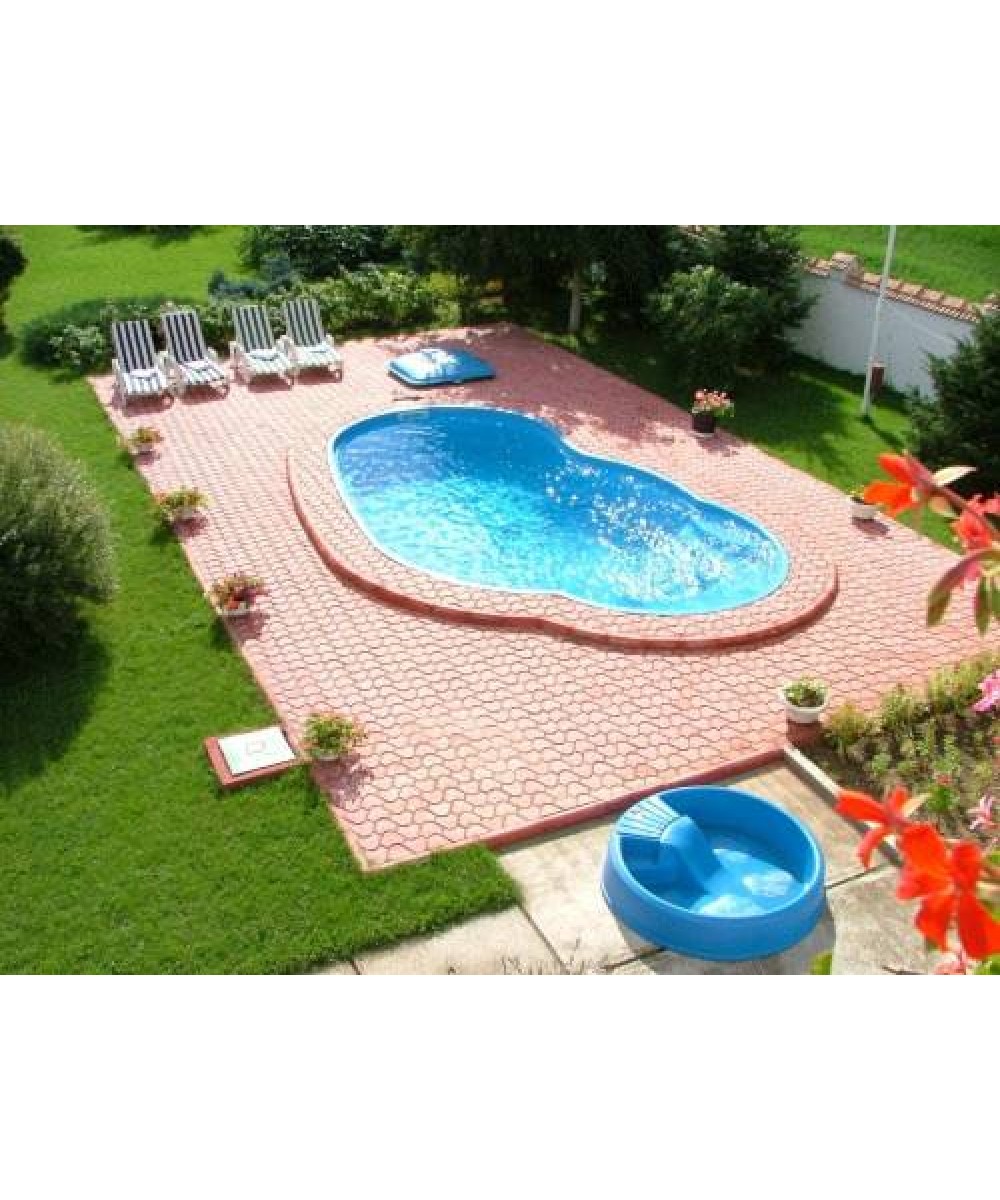 Piscina ingropata din fibra de sticla model LAGUNA 