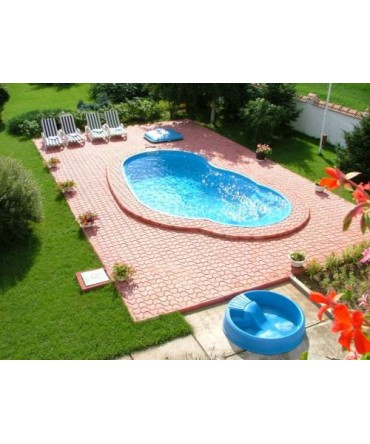 Piscina ingropata din fibra de sticla model LAGUNA 