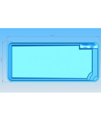 Piscina ingropata din fibra de sticla model MARINA 