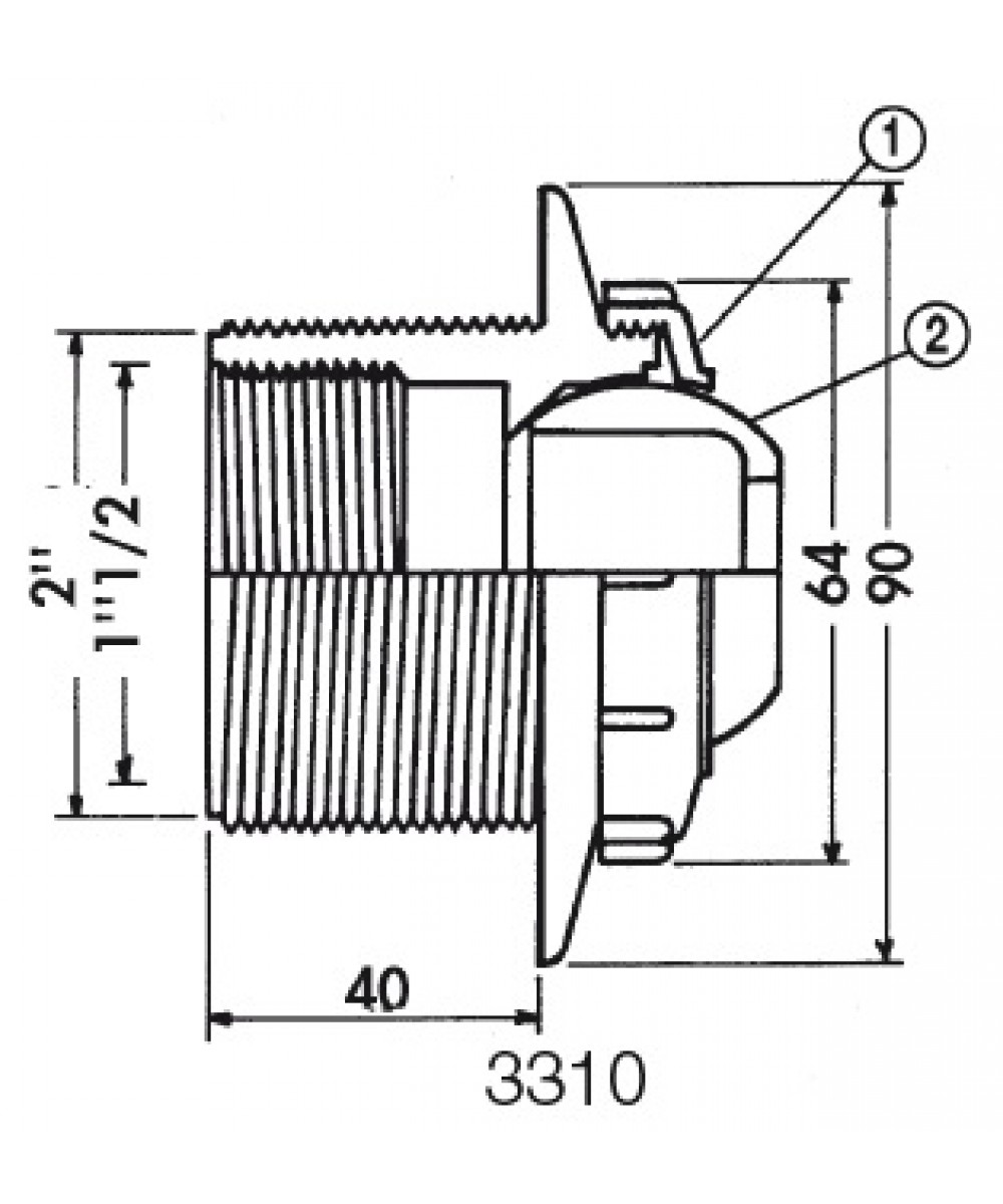 Piese de schimb duza intrare perete 3310 | Hayward