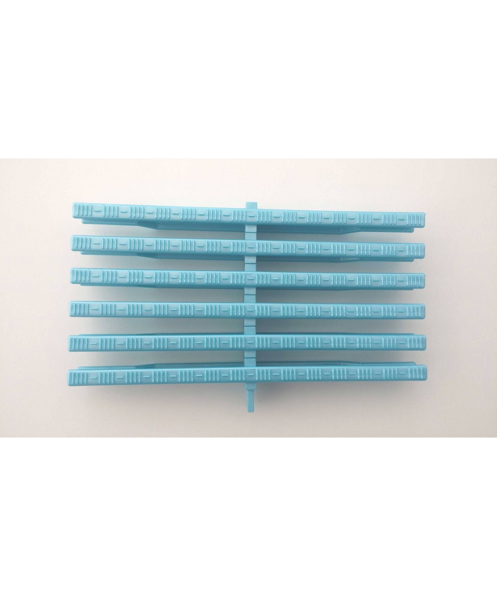Gratar pentru piscina cu revarsare - flexibil albastru perlat 242mm | Pool Point
