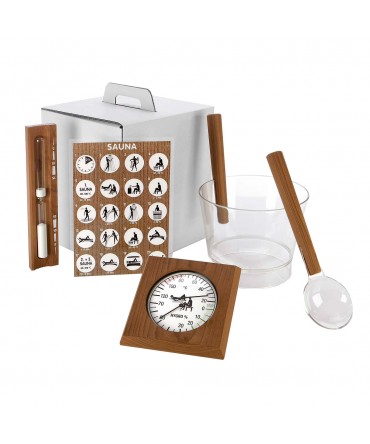 Accesorii sauna din termoaspen 5 piese model Lux | Eliga
