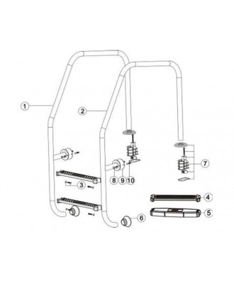 Conector scara piscina | Emaux
