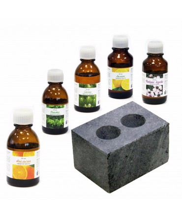 PROMOTIE Ulei esential pentru sauna – 2х25ml si piatra pentru arome cu 2 orificii | Spa Point