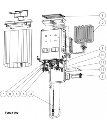 Piese schimb soba sauna model FONDA DUO | Helo