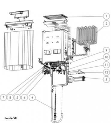 Piese schimb soba sauna model FONDA STJ | Helo