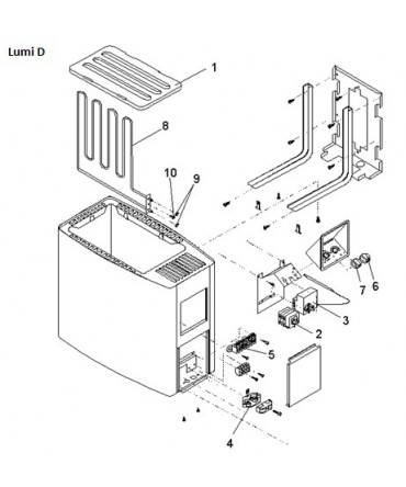 Piese schimb soba sauna model LUMI D | Helo