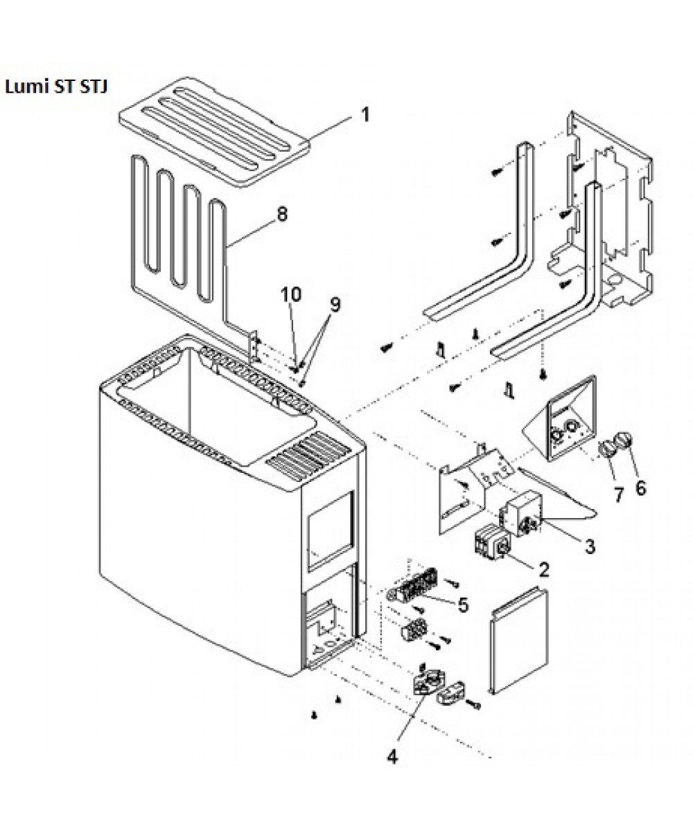 Piese schimb soba sauna model LUMI HotCover ST STJ | Helo